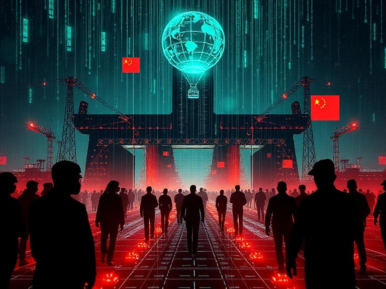 Invisible warfare network visualization