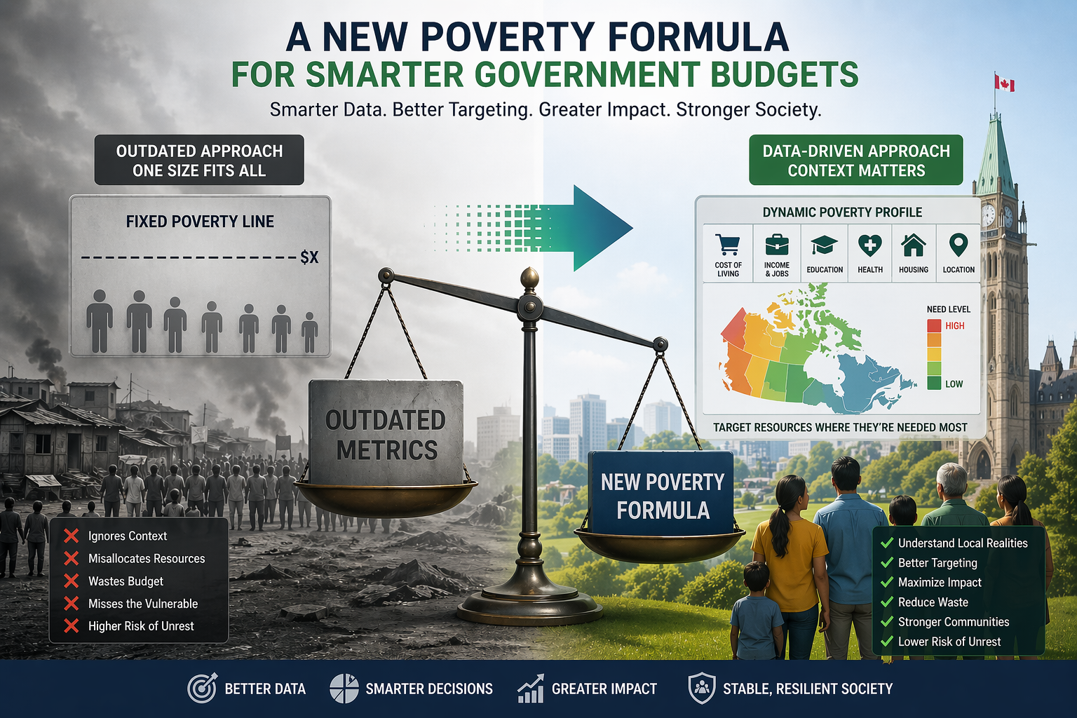 Data-driven poverty formula concept